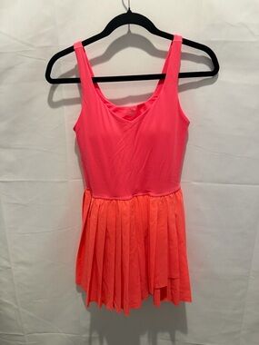OFFLINE by Aerie Neon Coral and pink athletic dress.